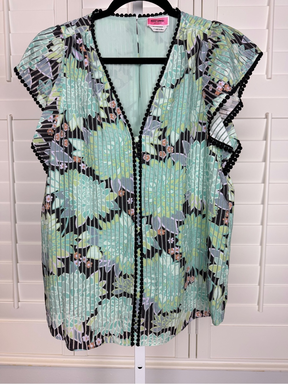 Kate Spade - Dahlia Bloom Burnout Top